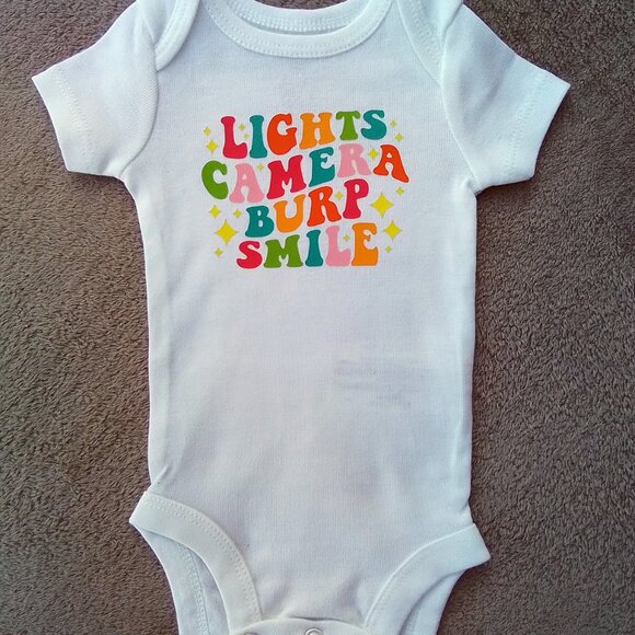 Taylor Swift baby onesies newborn size bodysuits 2 pieces (NEW) - Picture 3 of 4